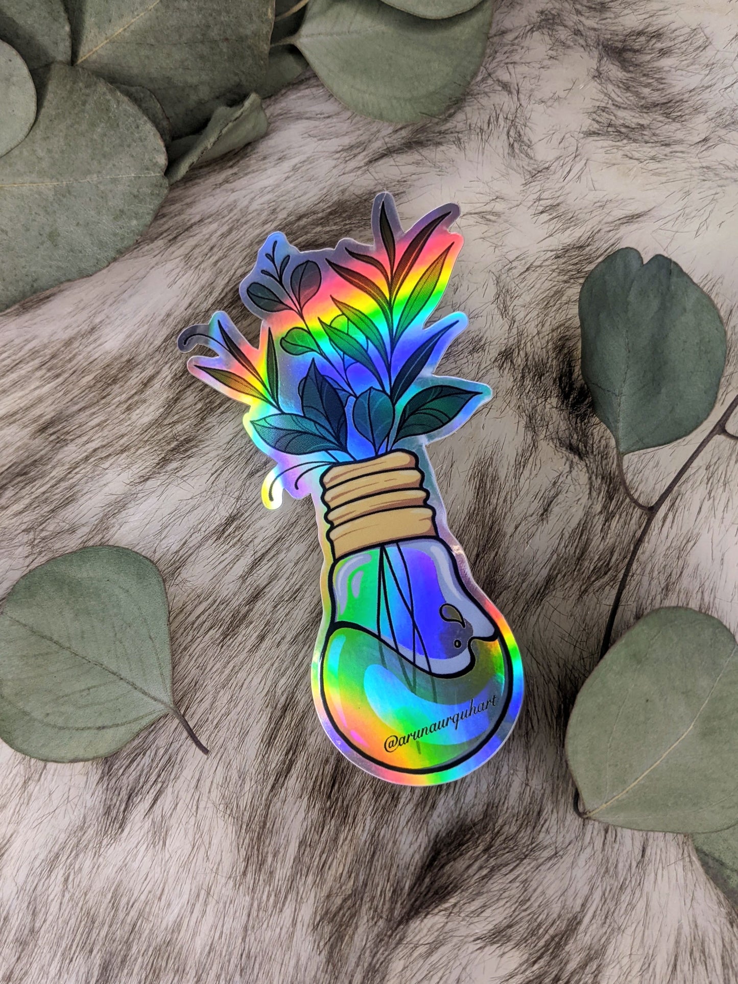 Liquid Light Plant Sticker